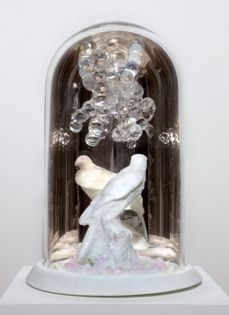 Sibylle Peretti Figurative Sculpture - White Hawk 3