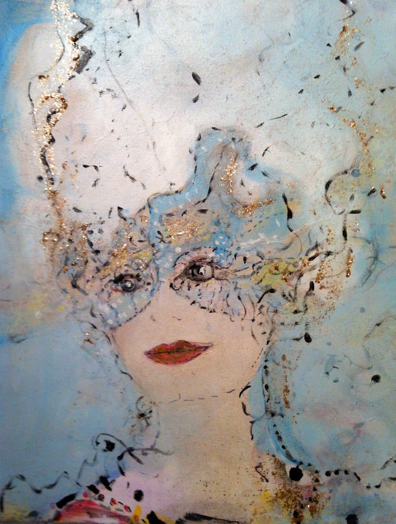 Colette Portrait Painting - Untitled Metaphysical Portrait   from series: Artists and the Silver Screen