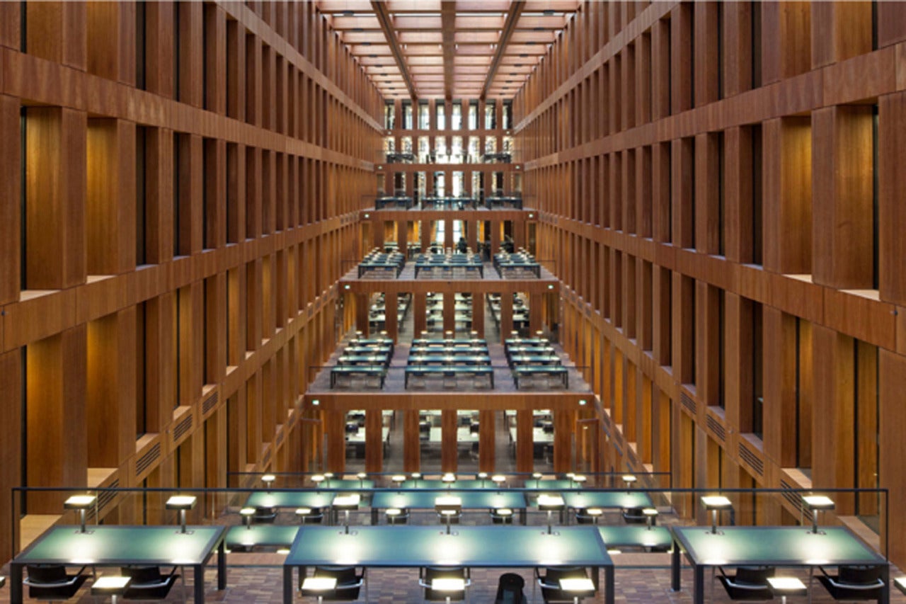 Reinhard Görner Color Photograph - Jacob and Wilhelm Grimm Library, Humboldt University, Berlin, 2010