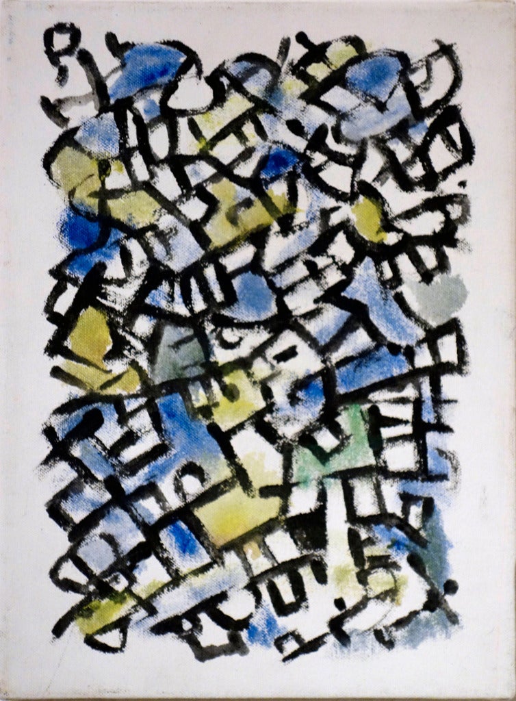 Abstract Painting di Robert Petrick - Serie Graffiti  Senza titolo, 2013