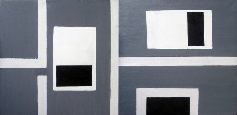 Robert Petrick Abstract Painting - Modular Negative Space #8