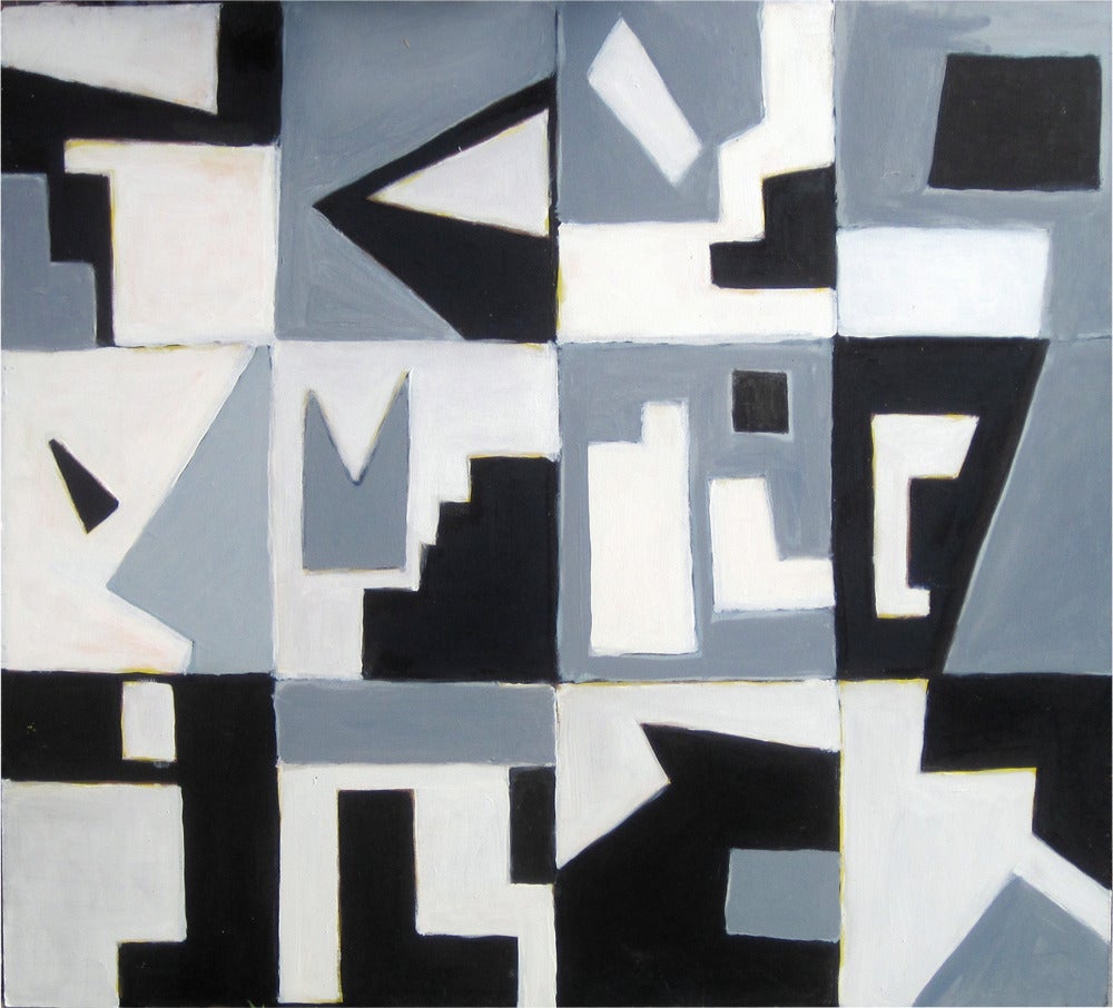 Robert Petrick Abstract Painting – Negativer Raum #1