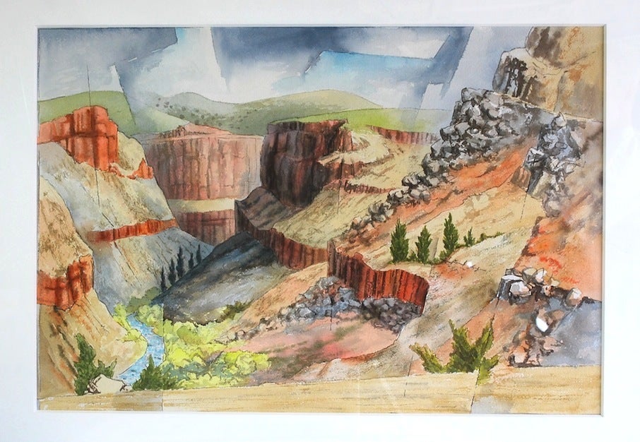 Bror Utter Landscape Art - Taos Gorge