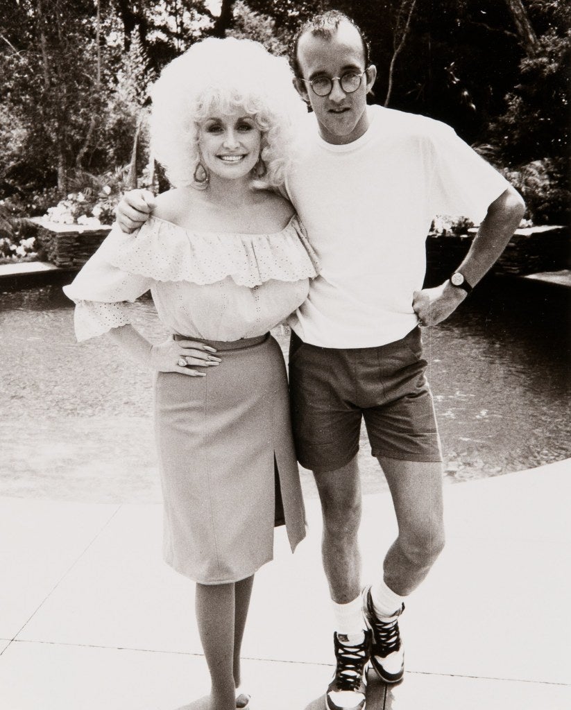 Andy Warhol Portrait Photograph - Keith Hering & Dolly Parton
