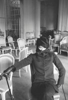 Mark Shaw - House of Dior-Seated Model with Cane, 1953 House of Dior-Seated Model with Cane, 1953