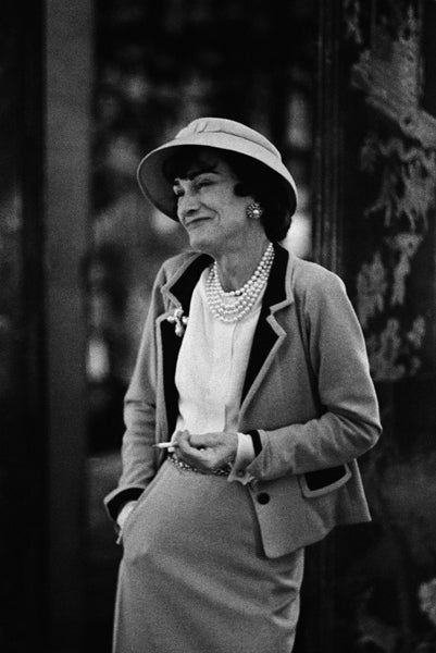 Mark Shaw Black and White Photograph - -Portrait of Coco Chanel #1