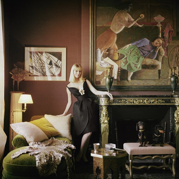 Nico in Apartment of Henri Samuel #2, 1960 - Photograph by Mark Shaw