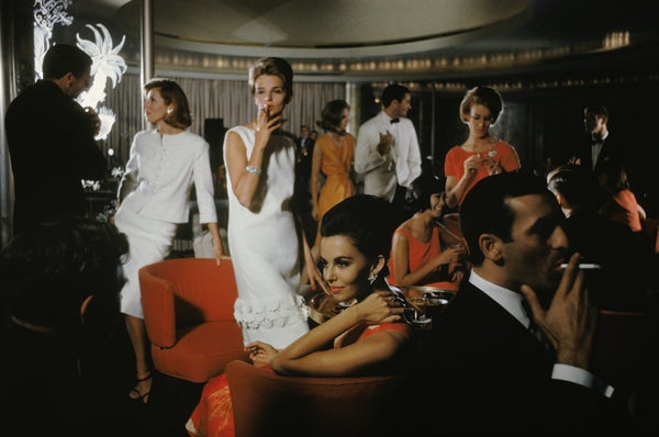 Cocktail Party on the US Cruise Lines, 1962 - Photograph by Mark Shaw