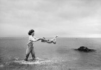 Jackie and Caroline Kennedy in Hyannis Port #3
