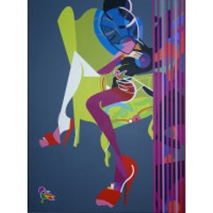 Mujer, sofa y pajaros (Woman, sofa and birds) 9