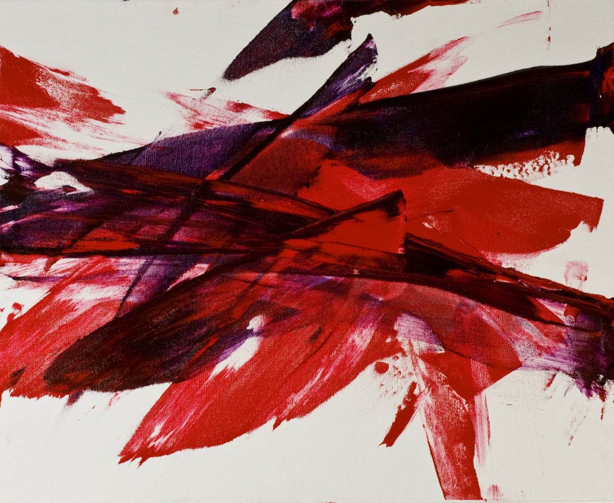 Luis Feito López Abstract Painting - Luis Feito, Abstract Red and Black, Oil on canvas, 2569