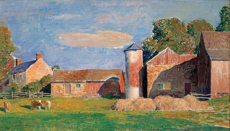 Daniel Garber Landscape Painting - A Solebury Farm