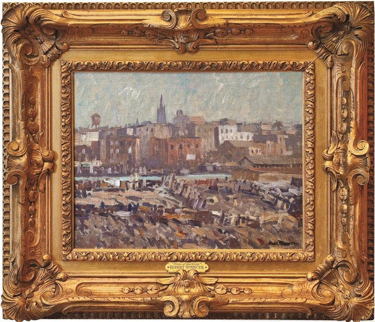 Robert Spencer Landscape Painting - "Note of the City"