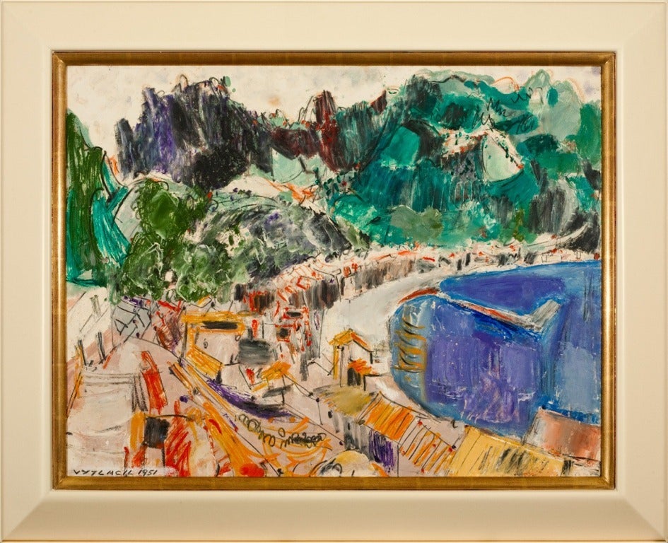 Vaclav Vytlacil Abstract Painting - "Positano Coast"
