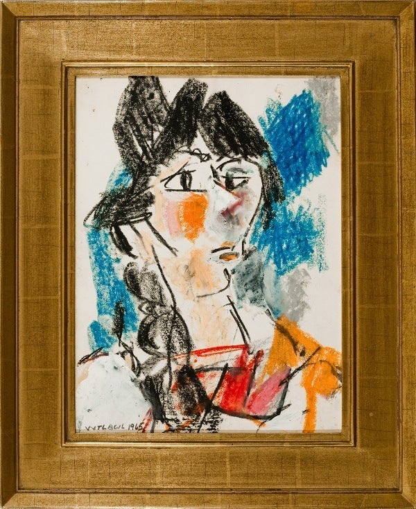 Vaclav Vytlacil Abstract Painting - Fisherman's Daughter