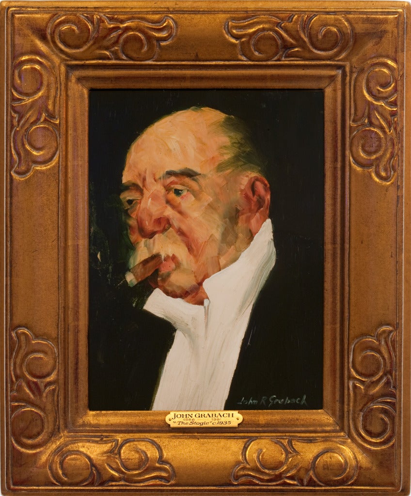 John R. Grabach Portrait Painting - The Stogie
