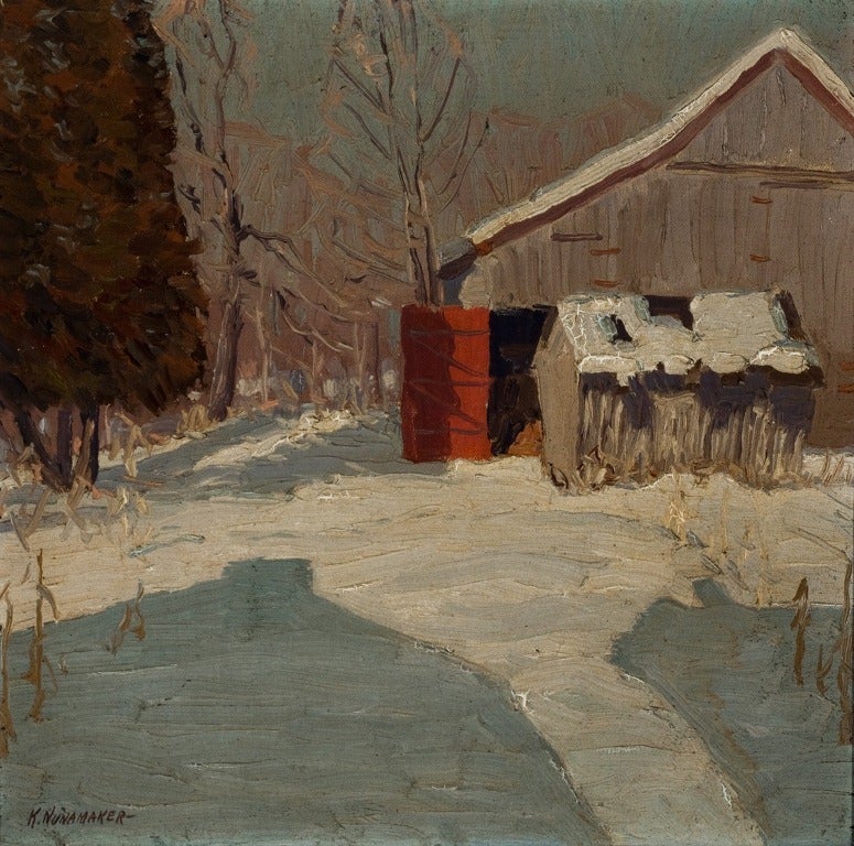 Kenneth R. Nunamaker Landscape Painting - "Backyard"