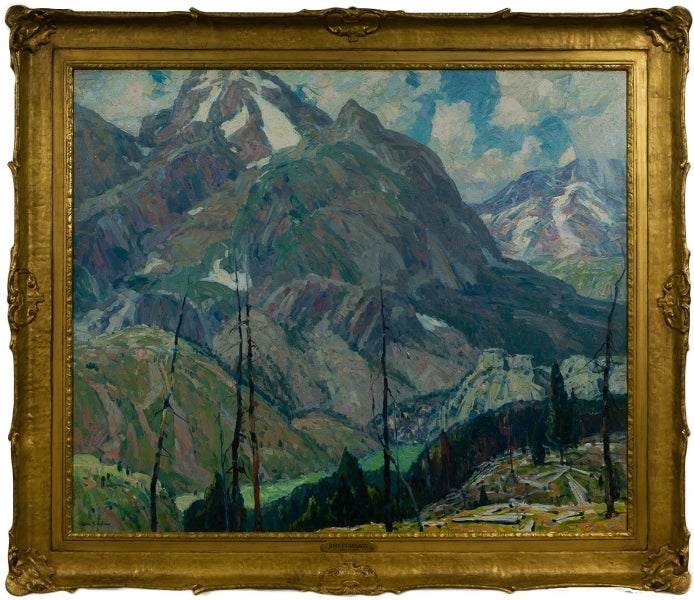 John F. Carlson Landscape Painting - "Towering Steeps, Colorado"