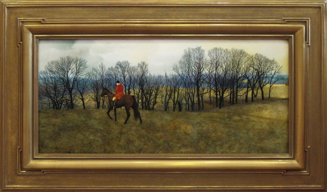 Peter Sculthorpe Landscape Painting - Horseback Riding at Brandywine
