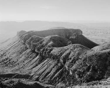 Michael Berman Black and White Photograph - Sierra Diablo V. Circle Ranch, TX