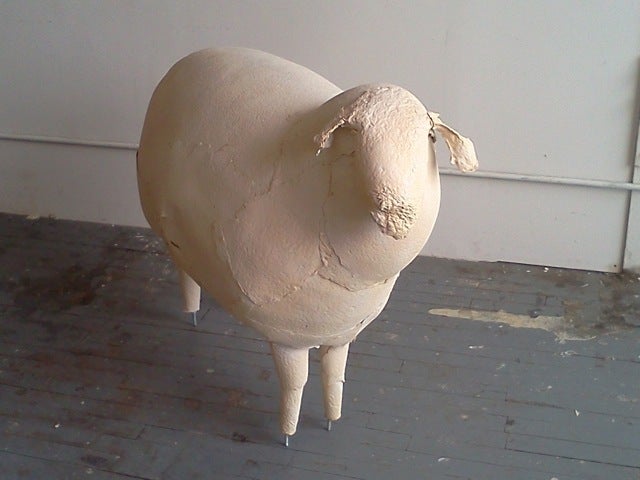 Sheep - Sculpture by Kyu Seok Oh