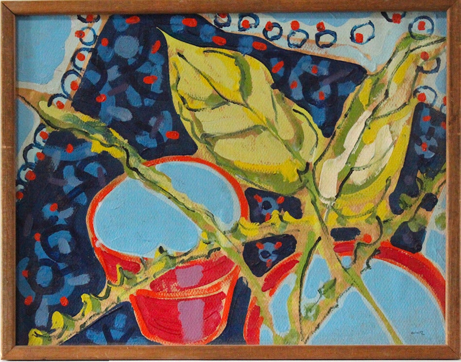 Stuart Bigley Still-Life Painting – Stillleben mit Pflanzen