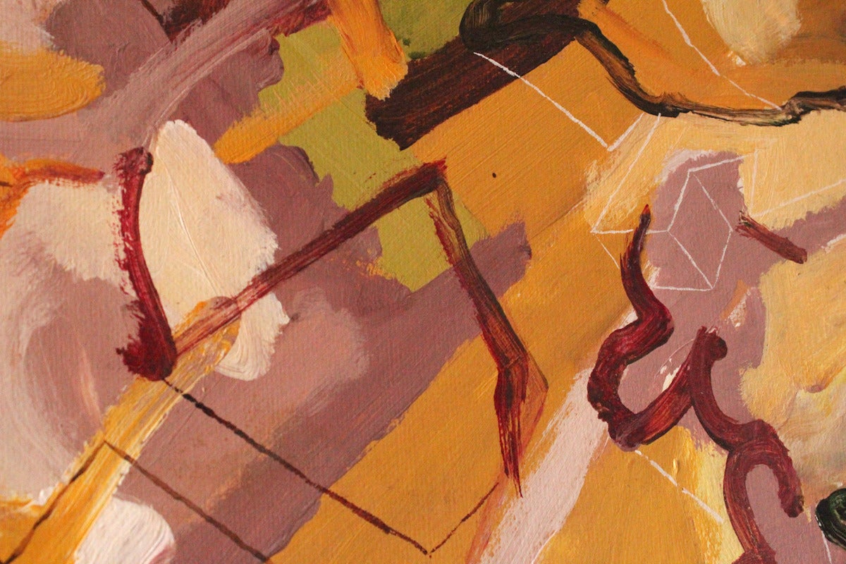 Abstraktion (Braun), Abstract Painting, von Stuart Bigley