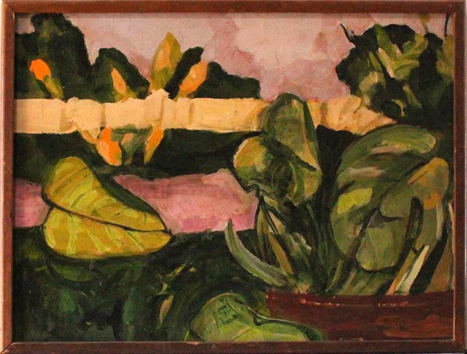 Stuart Bigley Still-Life Painting – Stillleben mit Pflanzgefäßen mit Fenster 2