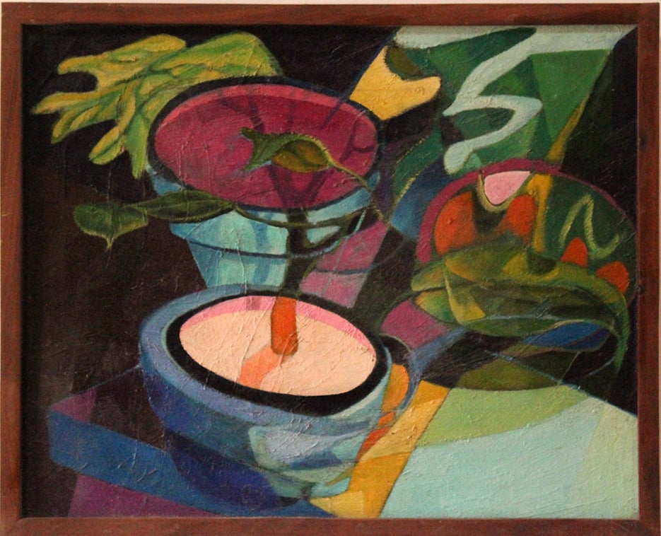 Stuart Bigley Still-Life Painting – Stillleben mit Pflanzen