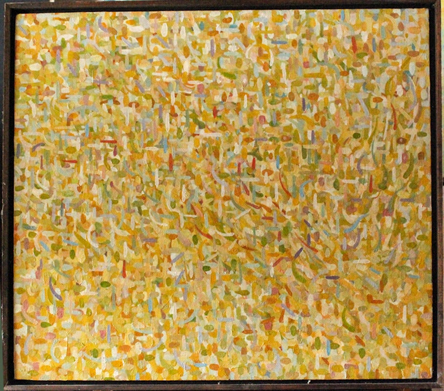 Stuart Bigley Abstract Painting - Abstraction in Yellows