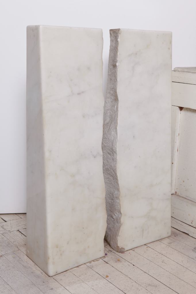 Hanna Eshel is an internationally recognized artist whose work has evolved over many years and a wide variety of media. Oil, burlap, paper, marble, and bronze have been some of the favored materials during her long and prolific life.

This work is