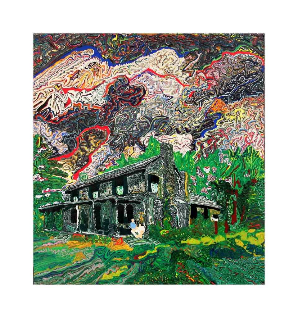 Cham Hendon Abstract Painting - Garden Delight