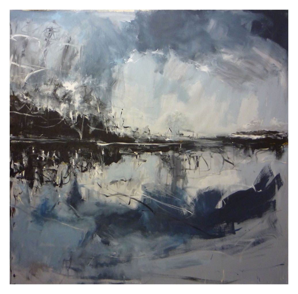 Emilia Dubicki Abstract Painting - East Haddam Pond