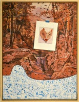 Sketch / Catskill Gorge (Owl w/ feather patterns)