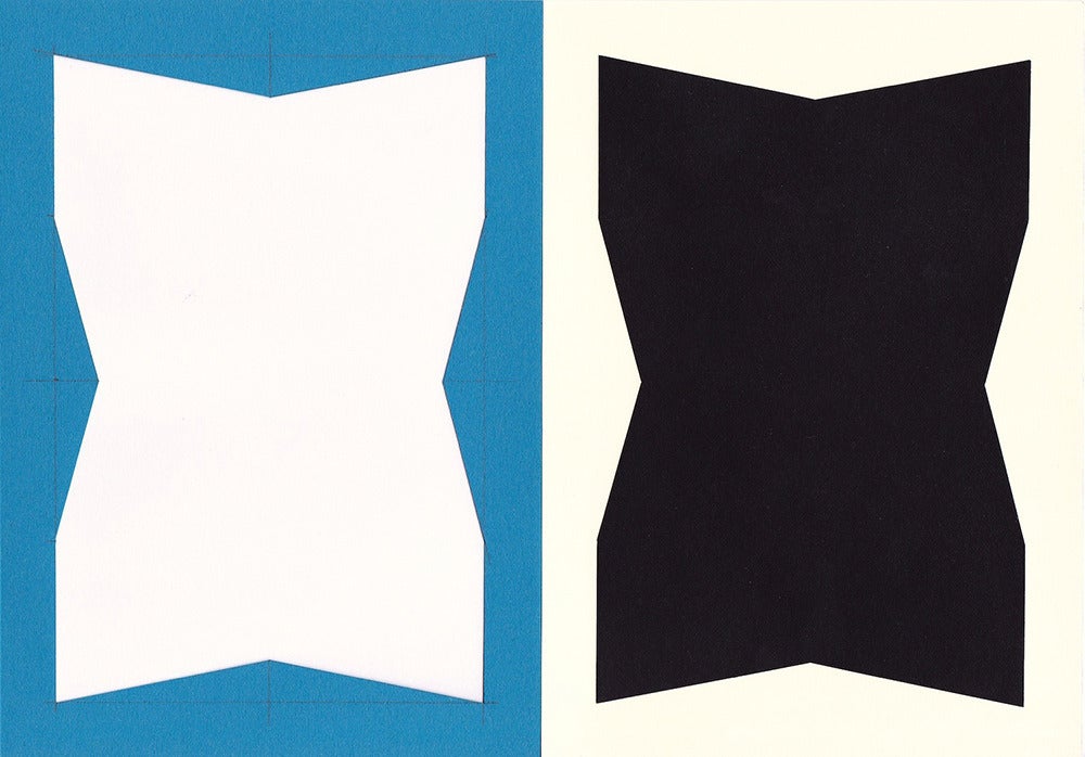 Richard Caldicott Abstract Photograph - B/W photogram and paper negative (29)
