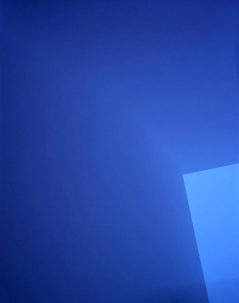 Richard Caldicott Color Photograph - Chance/Fall (8), blue abstract