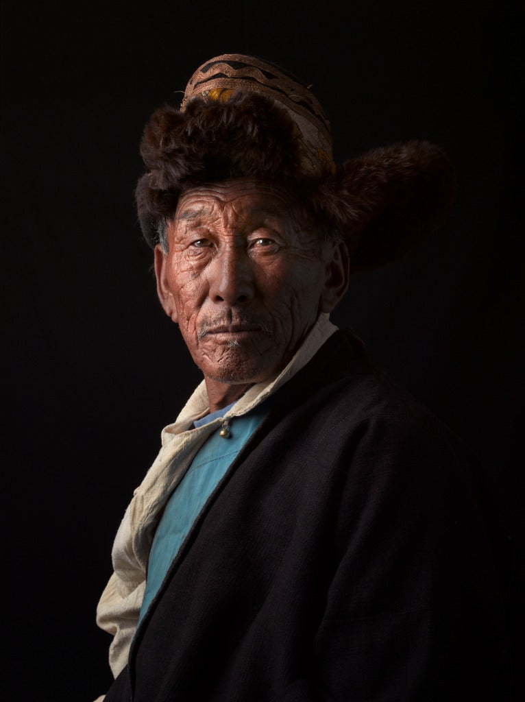 David Zimmerman Color Photograph - Portrait, Tibetan, Tseten Dorjee
