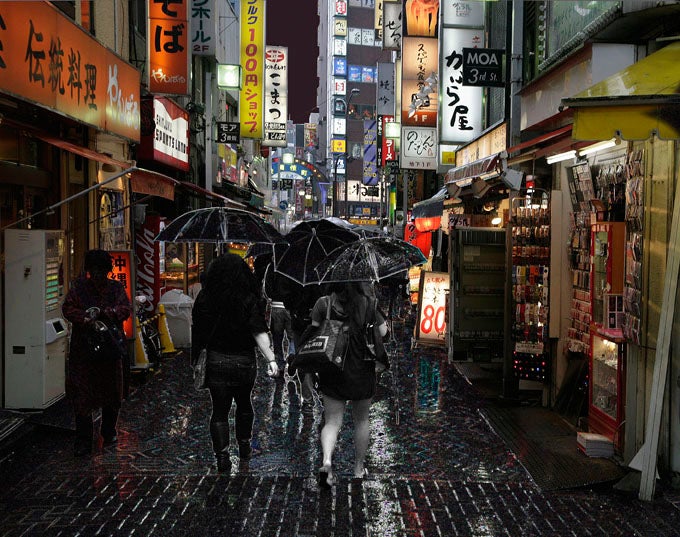 Wolfram Ruoff Color Photograph - Tokyo Night