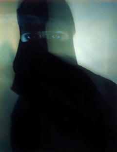 Woman,  face, oriental, Black Veil