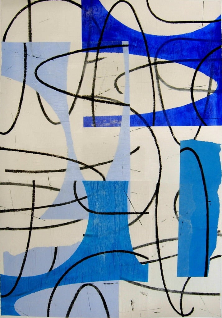 John Rosis Abstract Painting - More Blue 28