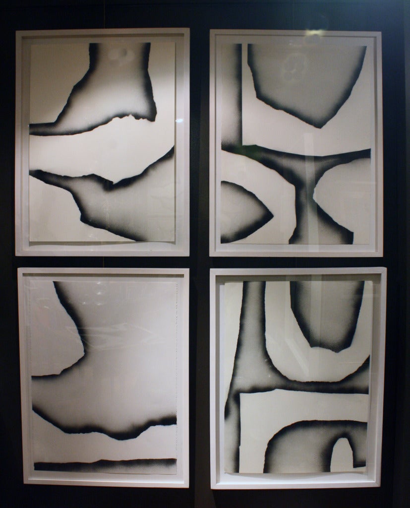 Charcoal Forms No. 23 - Painting by John Rosis