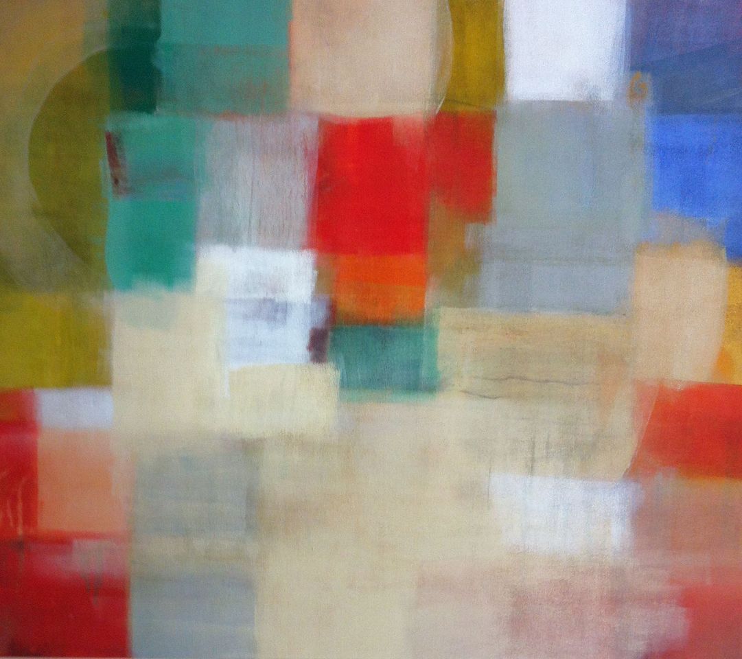 Ellen Hermanos Abstract Painting - Kelly and Sands