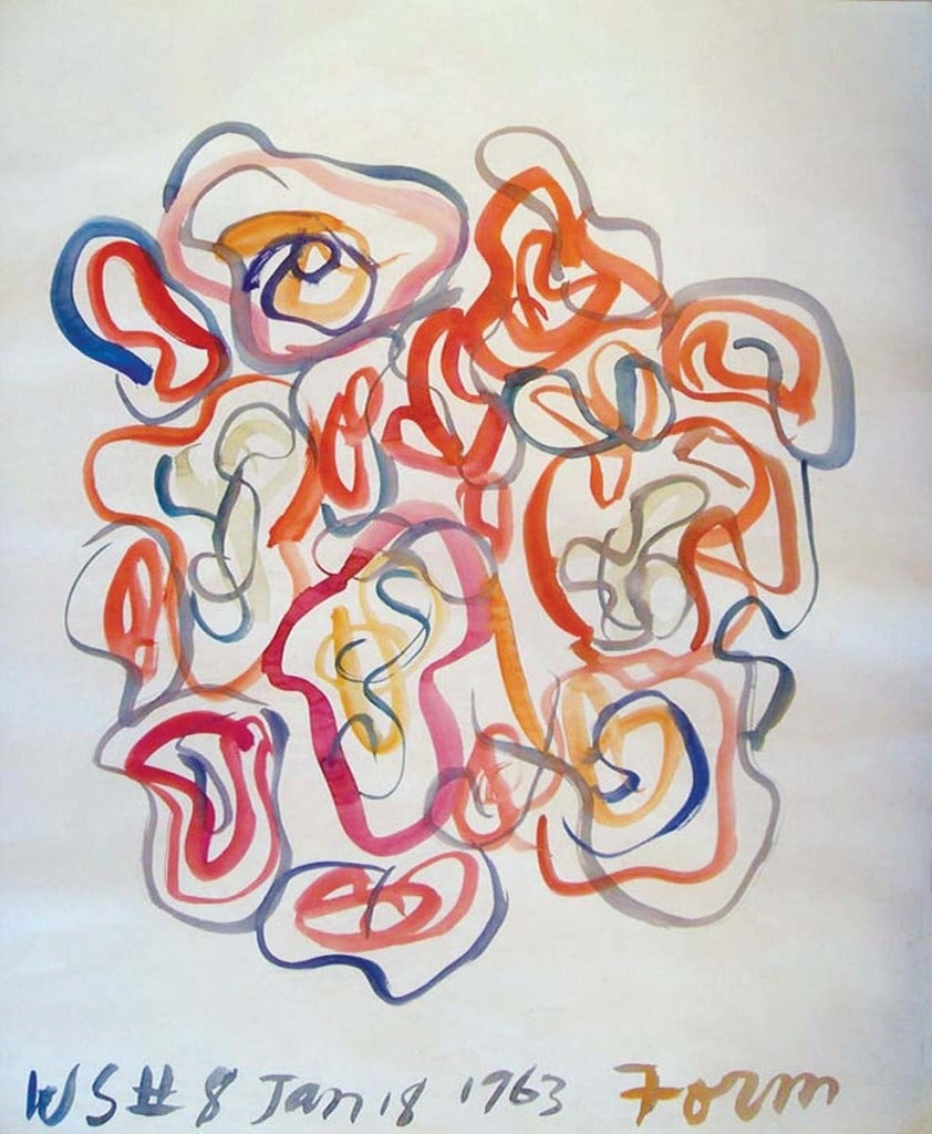 William Saroyan Abstract Drawing - January 18, #8