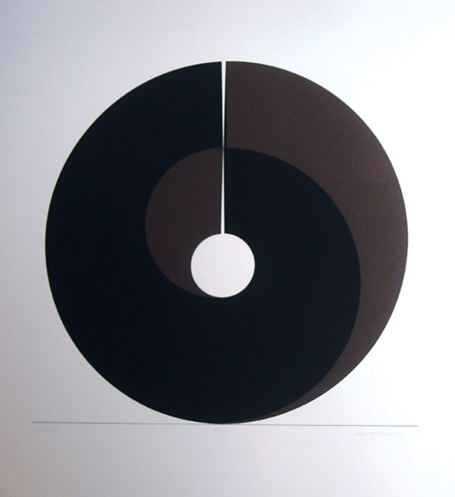 Clement Meadmore Abstract Print - Split Ring 2D
