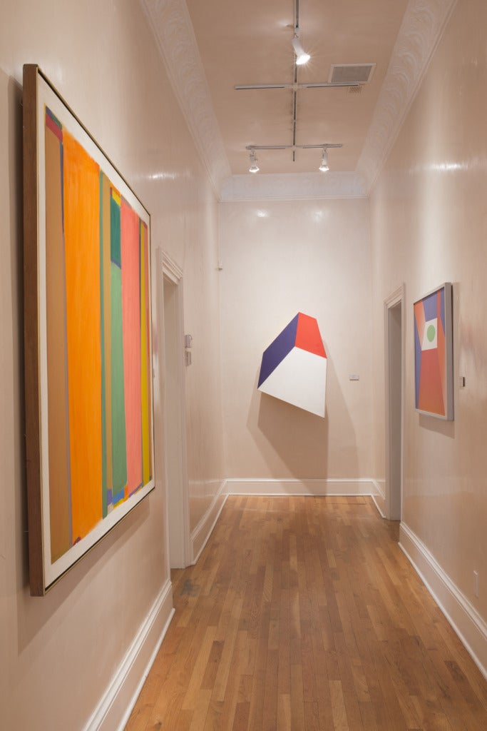 Bright Orange Plus - Painting by John Opper