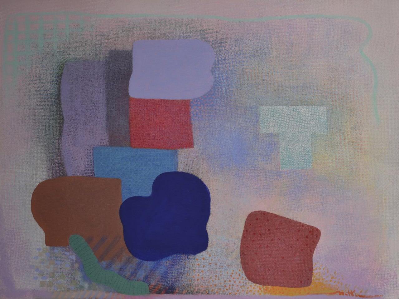 Robert Natkin Abstract Painting – Ohne Titel