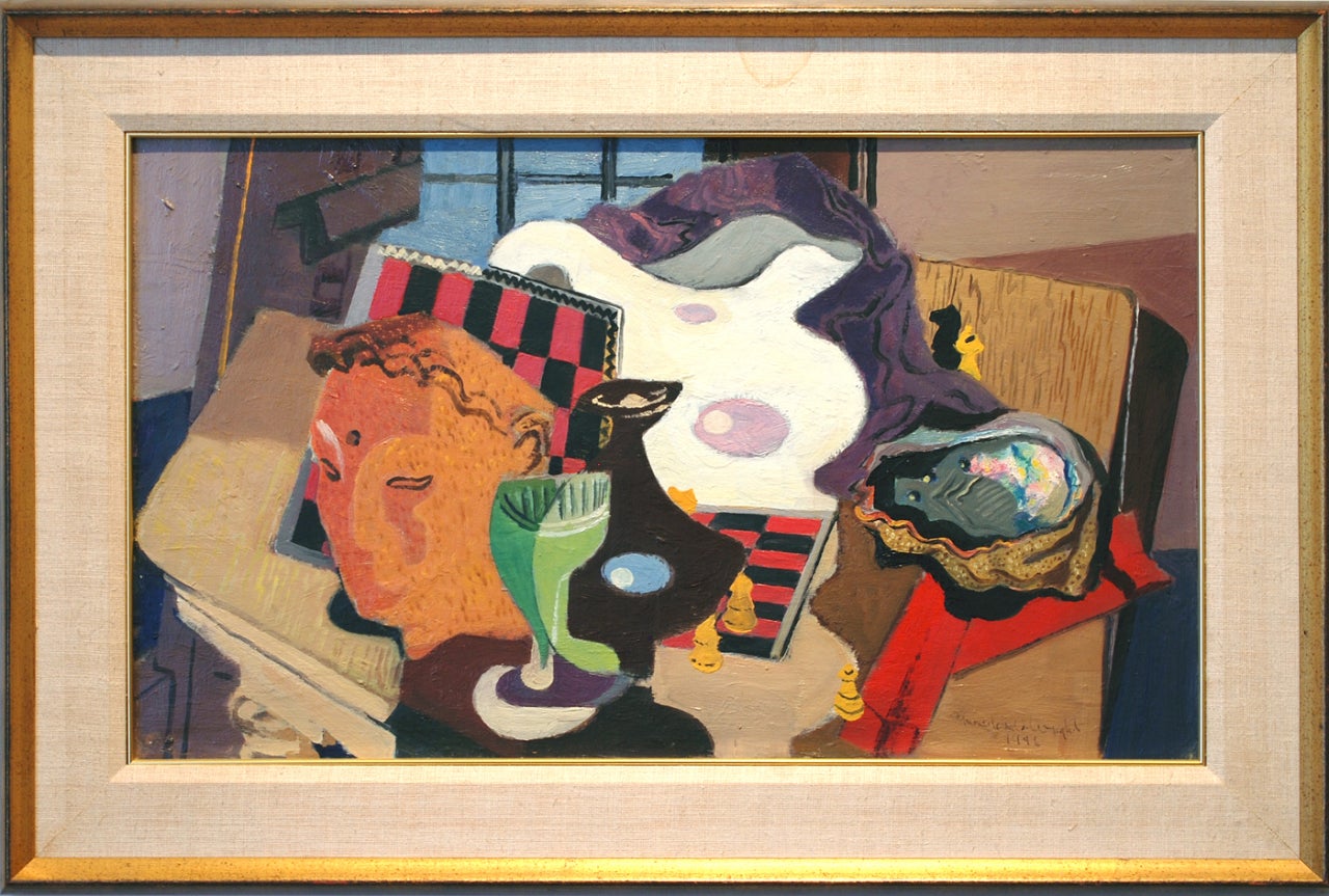 Still Life with Abalone - Painting by Stanton MacDonald-Wright