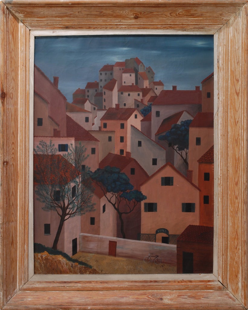 Paysage - Painting by Hilaire Hiler