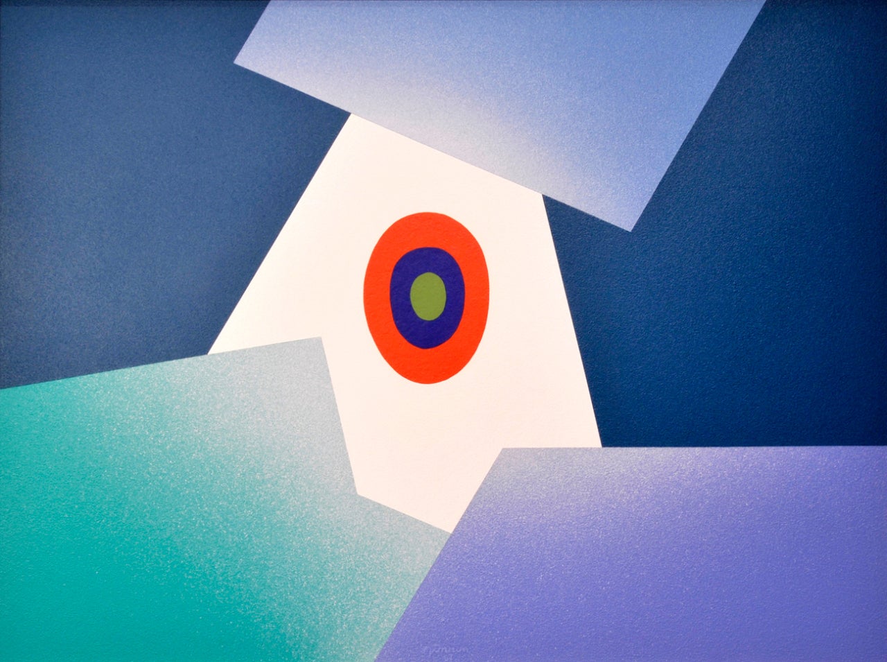 Raymond Jonson Abstract Painting - Polymer No. 17