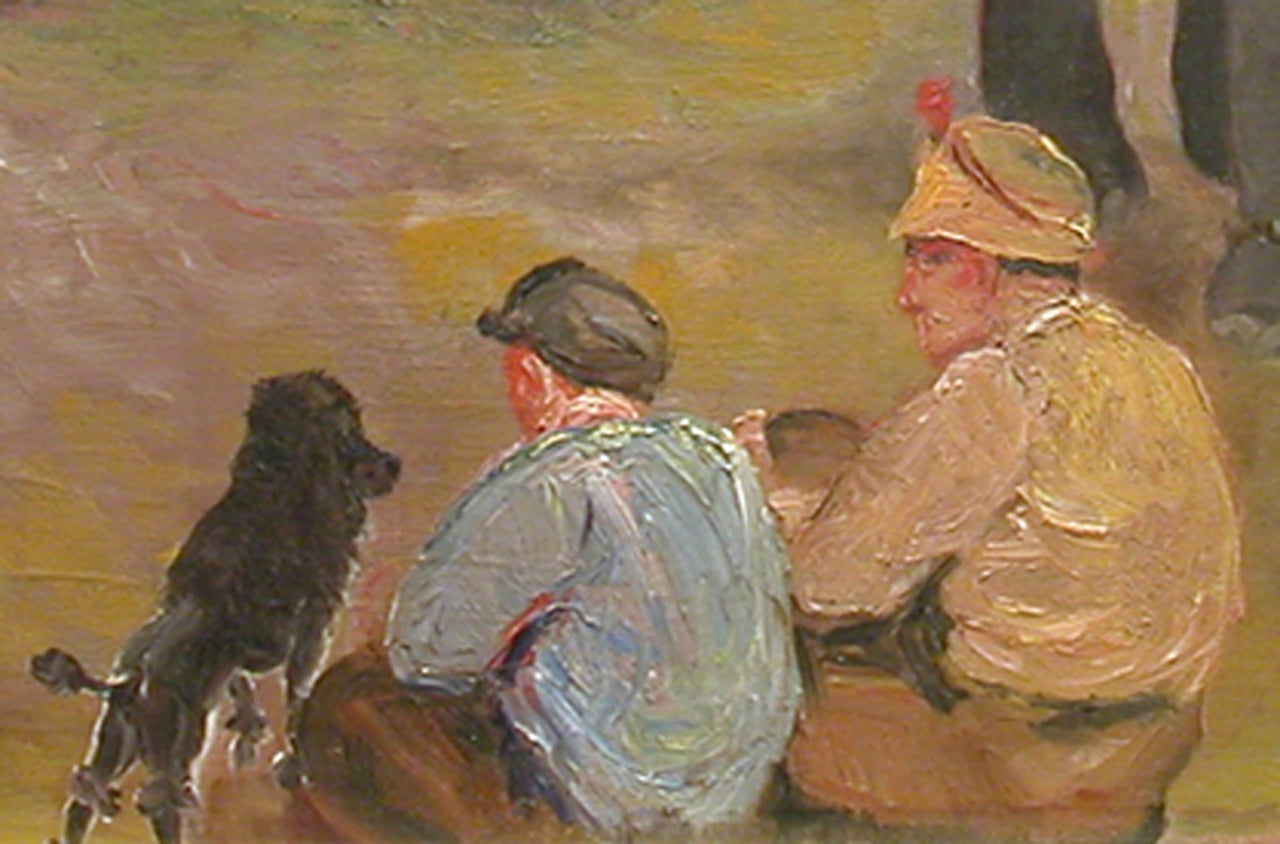 Das Zirkusleben Nr. 2 (Realismus), Painting, von Eugenie Glaman